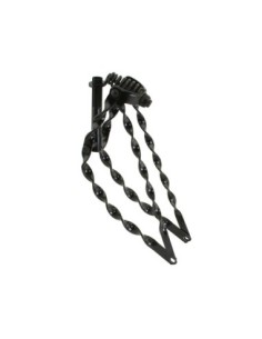 20 Lowrider Bent Flat Twisted Spring Fork 1 Inch Black.